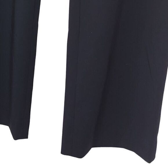 Liz Claiborne Navy Pants Elizabeth Dressy Straight Legs Poly Rayon Spandex 8 - Picture 3 of 7